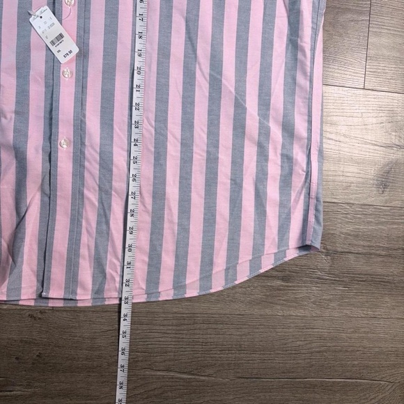 Brooks Brothers Pink Striped Short Sleeve Button Shirt Size XXL Madison Fit NWT - Picture 8 of 11
